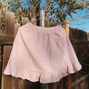 very j striped skirt